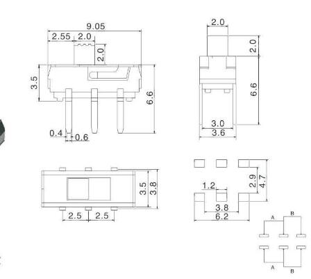MSK-04C撥動開關(guān)