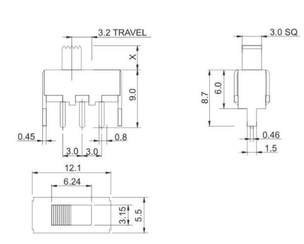 SS-12F44(1p1t)撥動(dòng)開(kāi)關(guān)