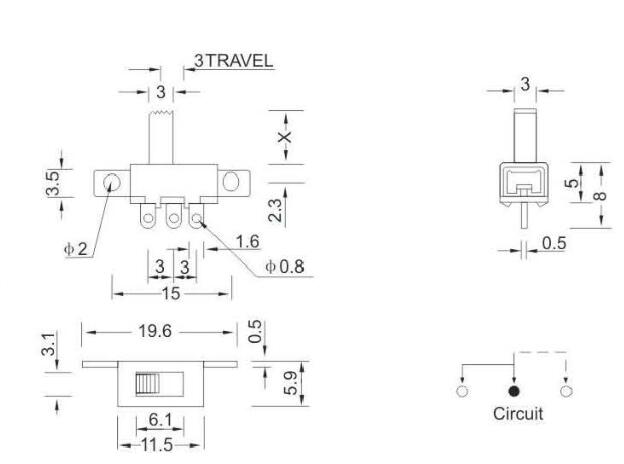 SS-12F55(1p1t)撥動(dòng)開(kāi)關(guān)