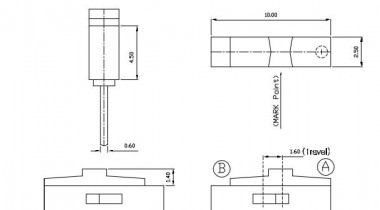 YX-K3-1204D撥動(dòng)開關(guān)圖紙