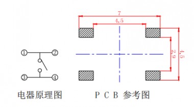輕觸開關(guān)線路圖