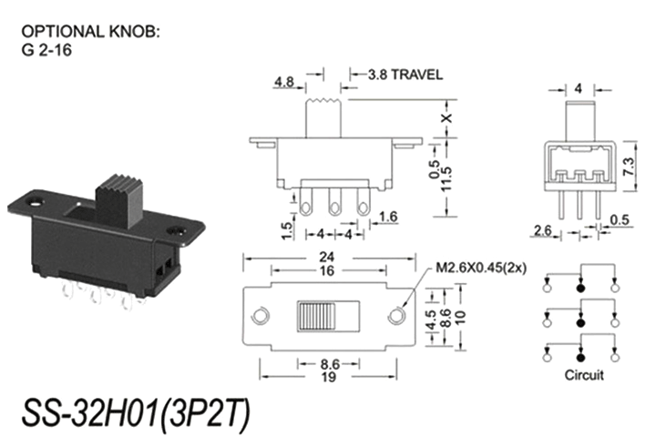 SS-32H01/03撥動開關(guān)多少錢一個？